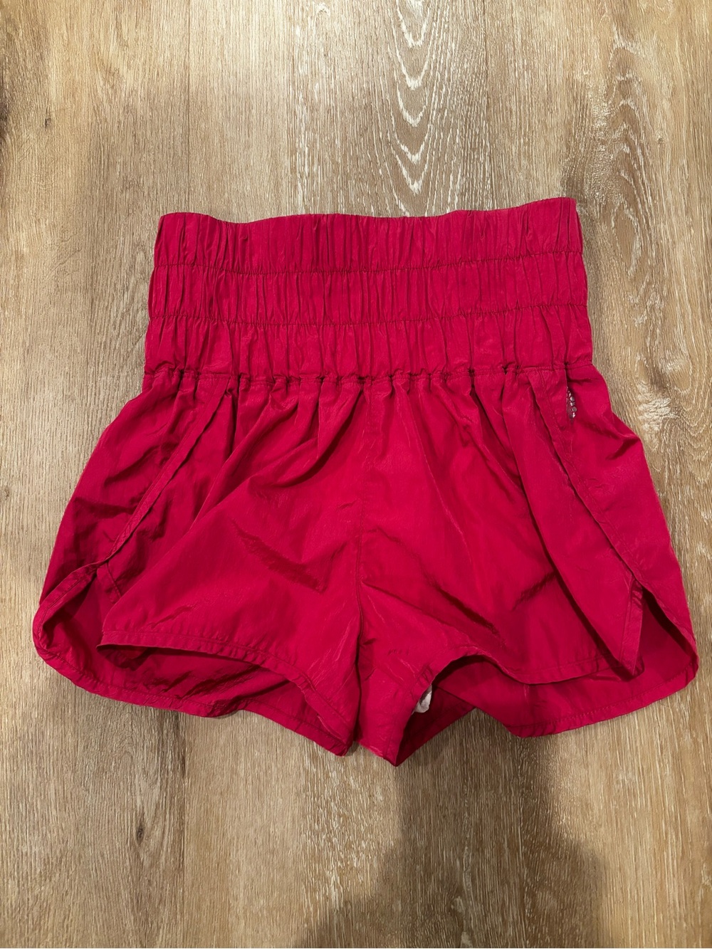 FP Movement by Free People High-Waist Athletic Shorts — Red